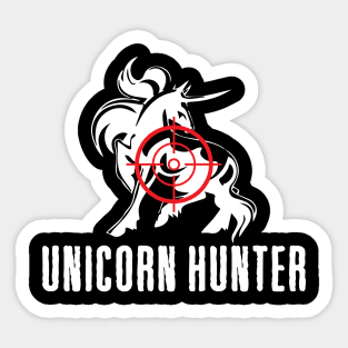 'Unicorn hunter' Cool Unicorn Hunting Sticker